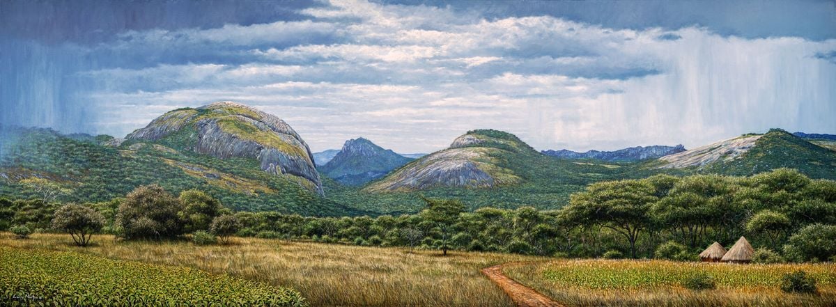 The Land - View From The Mvurwi Centenary Road by Larry Norton