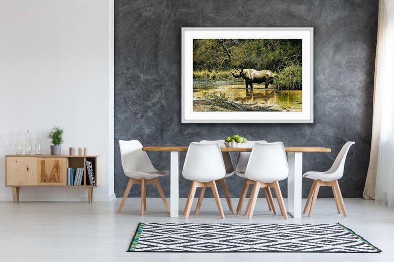 Zululand Black Rhino by Larry Norton
